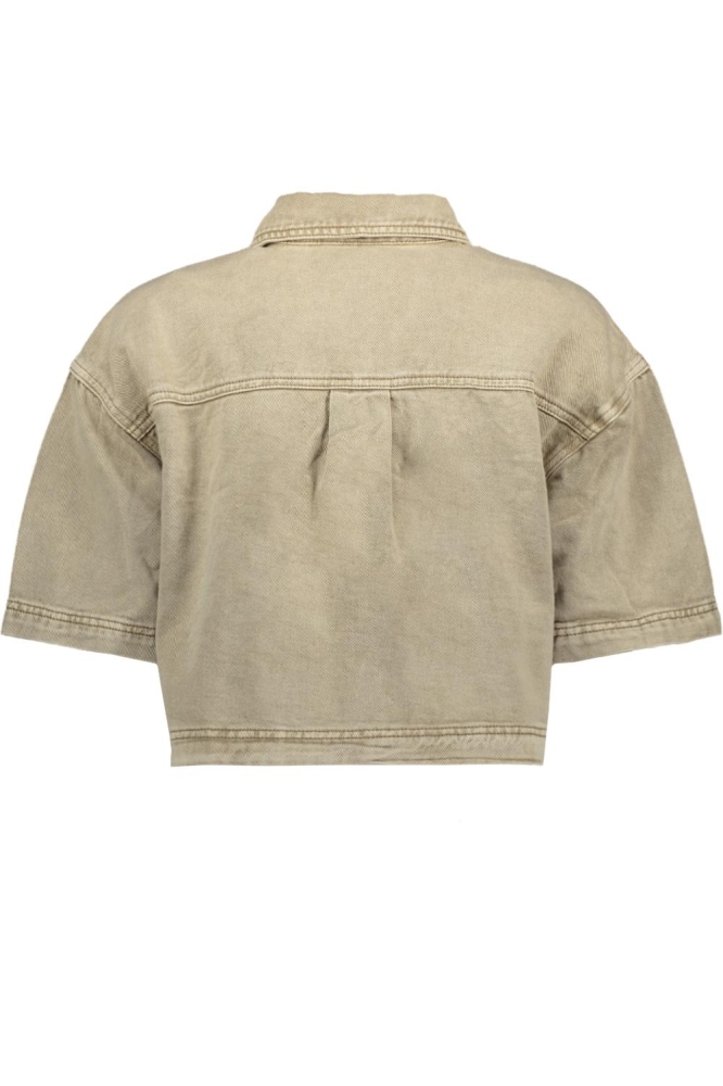 KARANIA DENIM SHIRT 10509870 107384 WASHED LIGHT BROWN DENIM